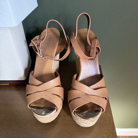 Jimmy Choo Pallet Espadrille Wedges Size 39.5 | 9.5 - Picture 3 of 9
